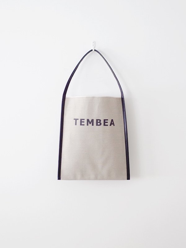 TEMBEA Big Logo Tote - Natural / Black