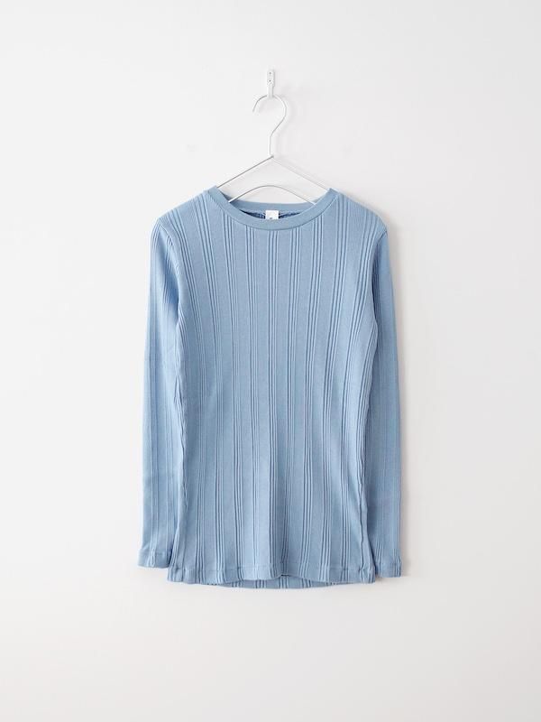 Ohh! Cotton Silk Random L/S Crew - Sax