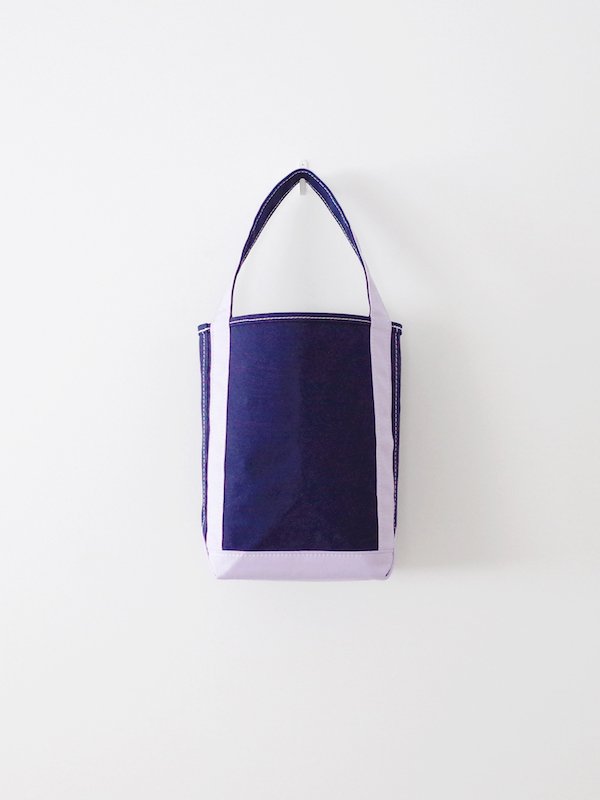 TEMBEA Baguette Tote Small - Navy / Lavender