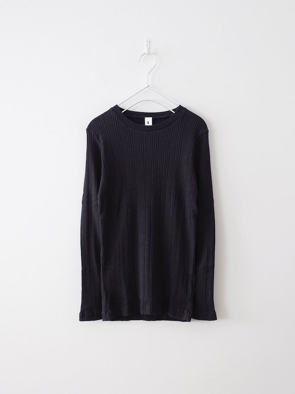 Ohh! Cotton Silk Random L/S Crew - Black