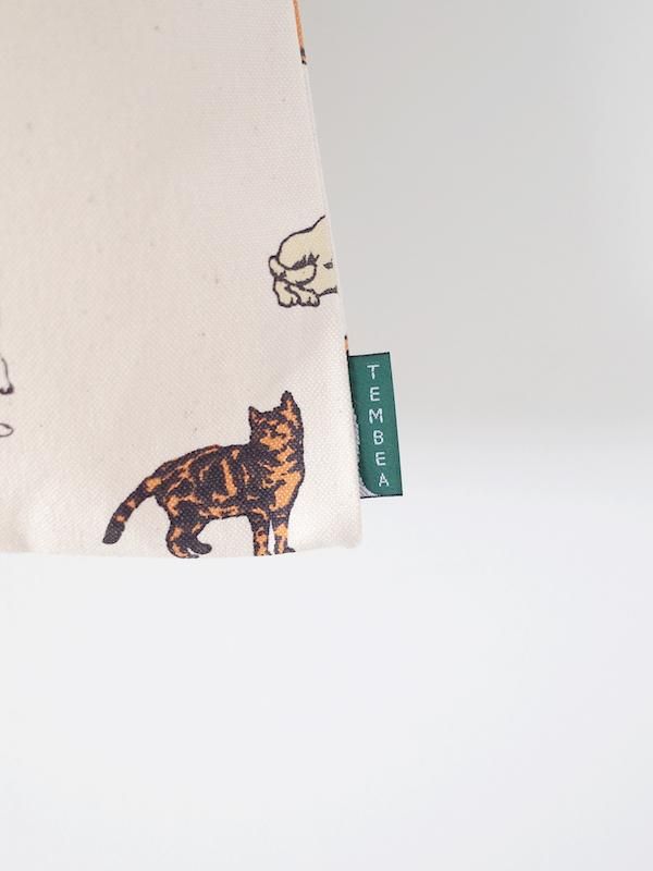新品未使用　テンベア　ミニトート　ねこ柄 猫　cat 巾着　TEMBEA TEMBEA Baguette Tote Small - CAT ( New )