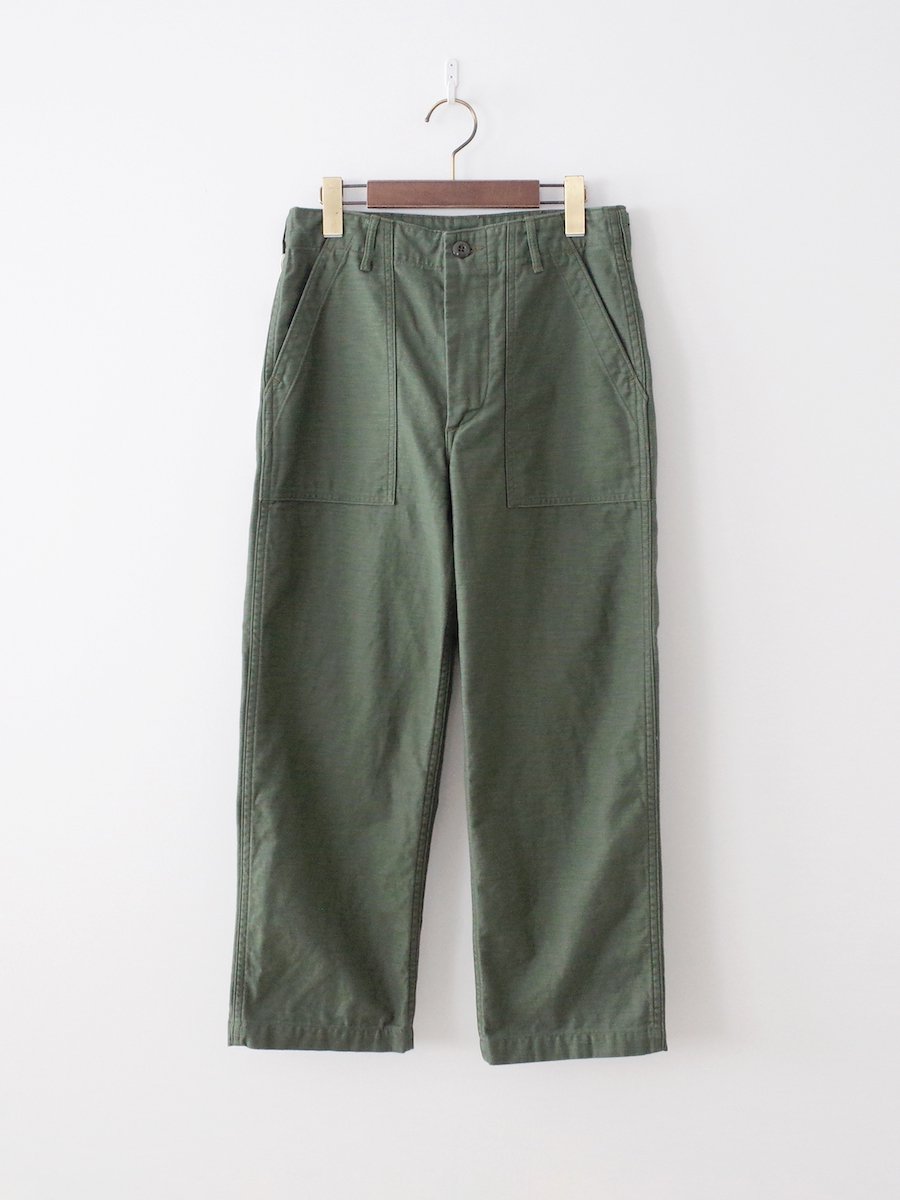 orSlow Short Length US Army Fatigue Pants - Green 