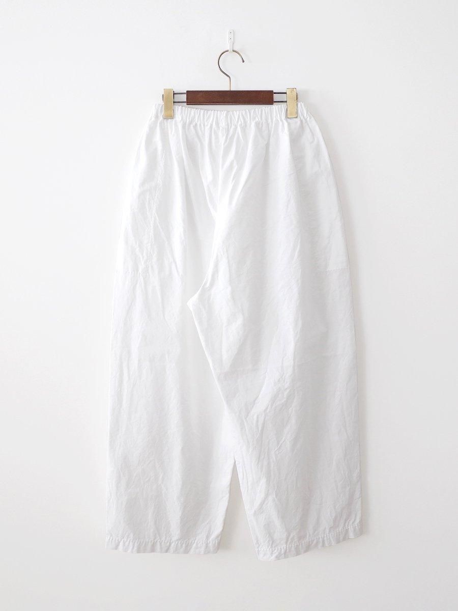 homspun バルキーシーチング厚手 ギャザーパンツ ホワイト