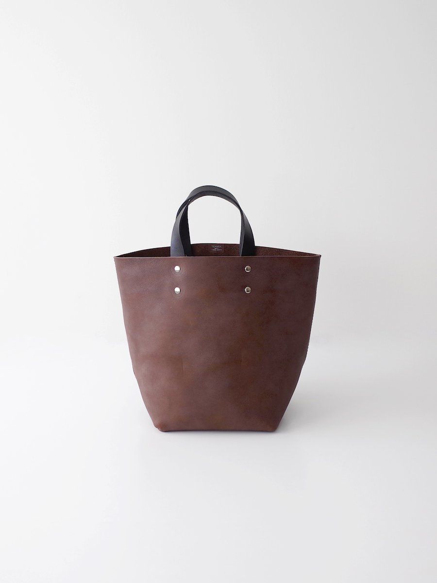 TEMBEA Delivery Tote Small Steer Oil Nume - Brown