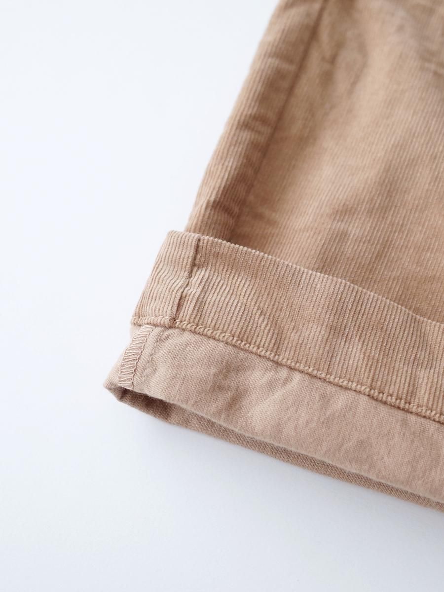 homspun / 細コール紐パンツ SALE】homspun 細コール ひもパンツ ベージュ