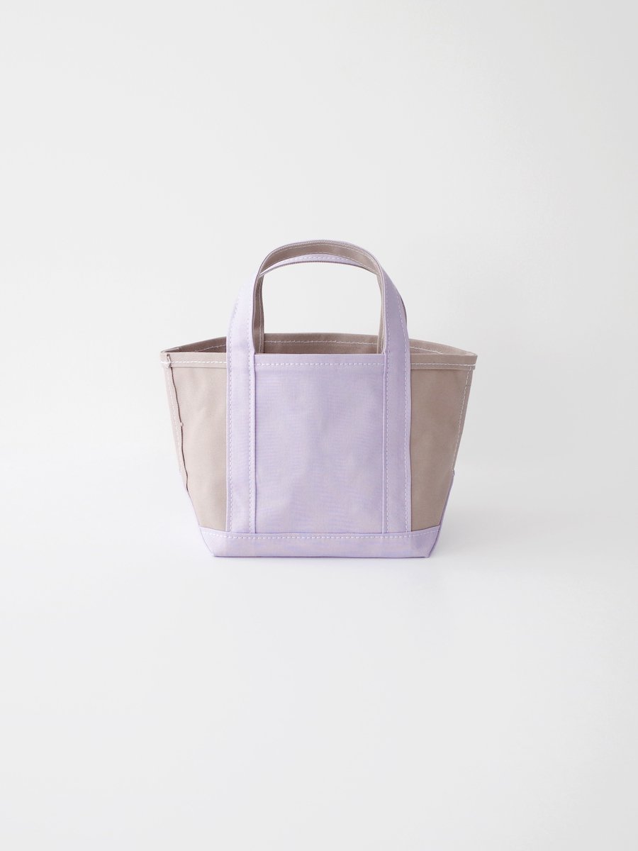TEMBEA Tote Bag Pocket Small - Gray / Lavender