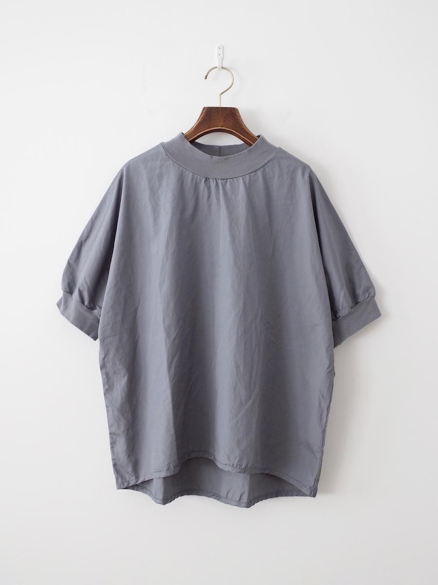 homspun 100/2 ブロード5分袖ブラウス ネイビー再入荷）homspun 100/2 ブロードブラウス – SUSCON