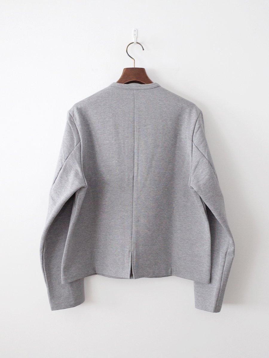 homspun コンパクト裏毛 カーディガン TOPグレー
