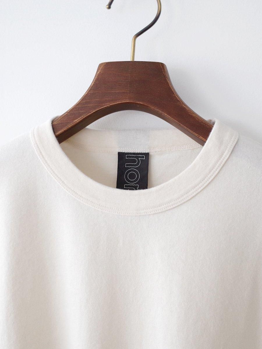 tシャツ homspun / 40/2天竺 長袖プルオーバー レディース homspun 40/2天竺 長袖プルオーバー 生成