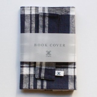 BOOK COVER新書 / リネンネイビーチェック