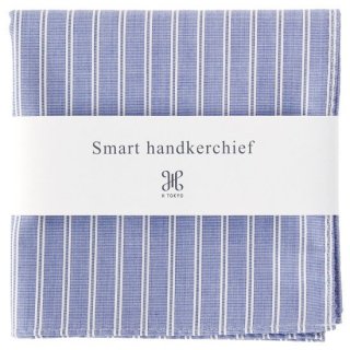 [Smart handkerchief] ブルーストライプハンカチ