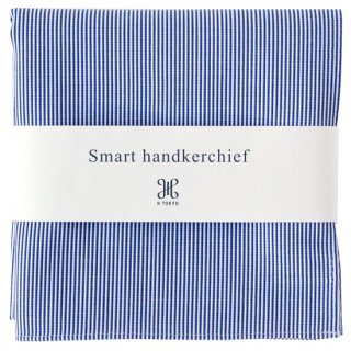 [Smart handkerchief] ネイビーピンストライプハンカチ