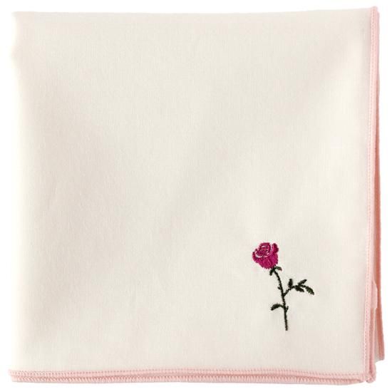 12月の花 / バラ刺繍ハンカチ - swimmie ハンカチ - OLD