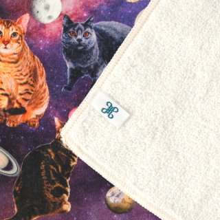 パイル＆ハンカチ Kids / space and cats