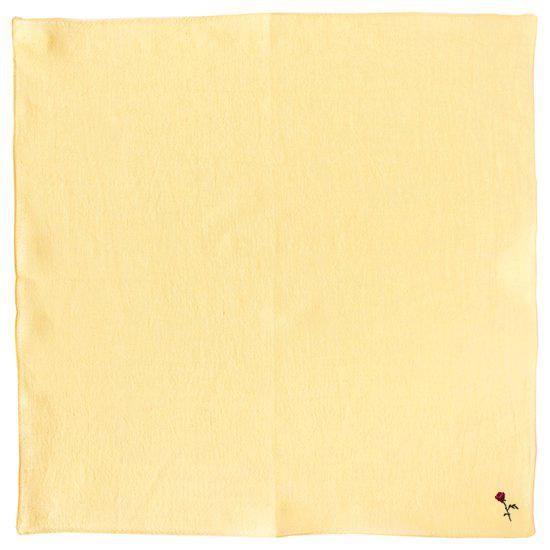 12月の花 バラ刺繍リネンハンカチ - swimmie ハンカチ - OLD