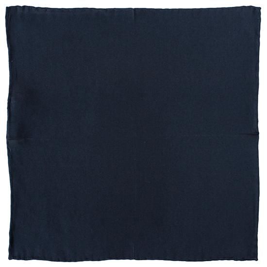 ネイビーシルクサテンポケットチーフ| H TOKYO ハンカチ | OLD