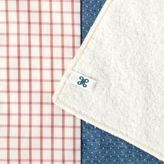 パイル＆ハンカチ SWITCHING タッターソールチェック×ネイビー