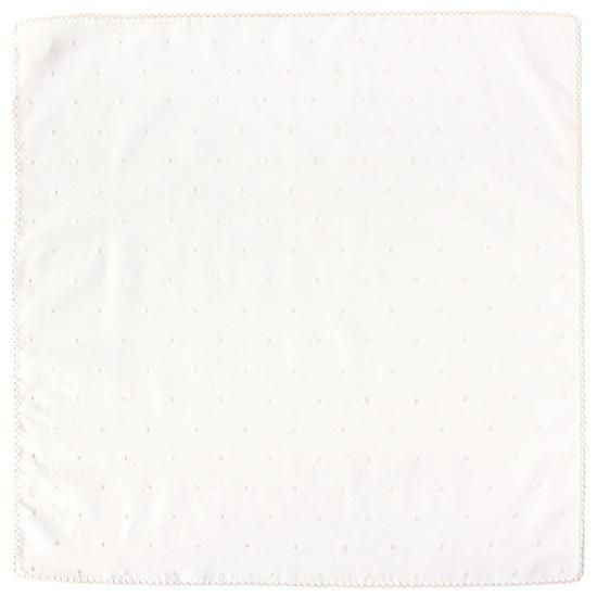 round cut dobby picot / white- swimmie ハンカチ | OLD-FASHIONED STORE