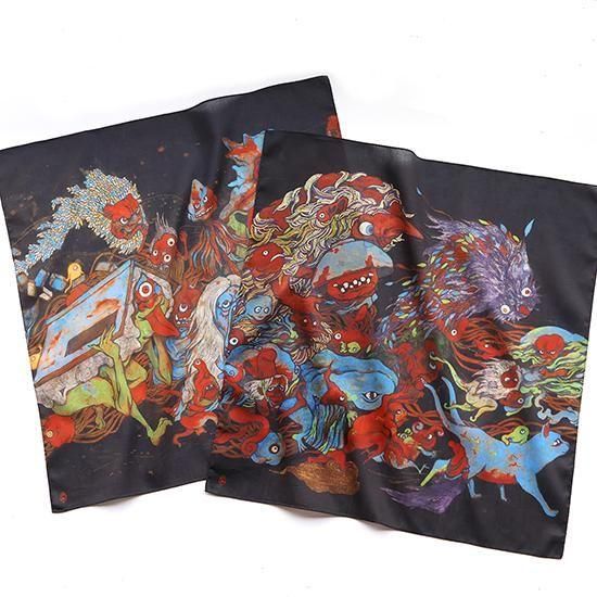 美濃路百鬼夜行 壱 | H TOKYO ハンカチ | OLD-FASHIONED STORE