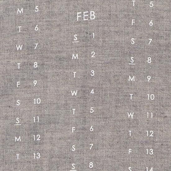 こよみチーフ2026 ブラウン×ホワイト