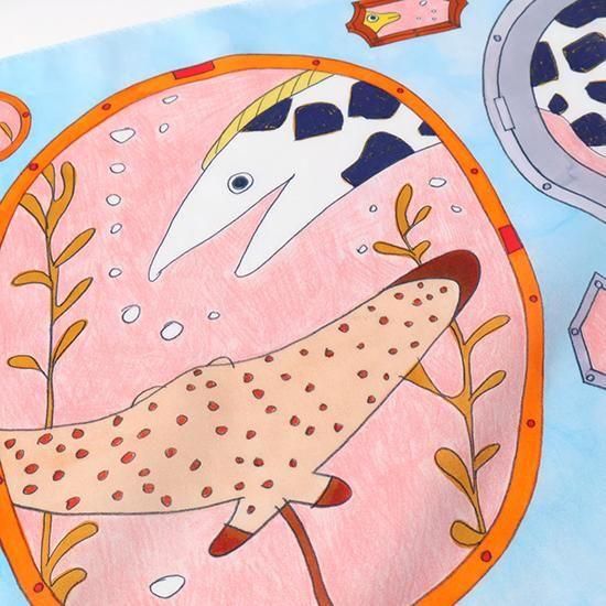 最終値下げ　浮世絵 春画ハンカチ in the sea | H TOKYO ハンカチ | OLD-FASHIONED STORE