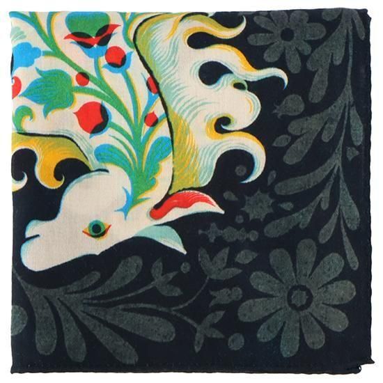 ★SALE★スムース天竺fishアイスクリーム＊パッチハンカチ＊19×14 ☆SALE☆スムース天竺fishアイスクリーム＊パッチハンカチ＊19×14 アクア