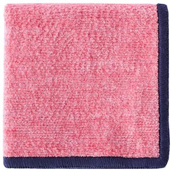 シェニールタオルハンカチ / ネイビー×ピンクミックス | H TOKYO