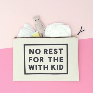  70% OFF // NO REST FOR THE WITH KID // ナチュラルキャンバスポーチXL 