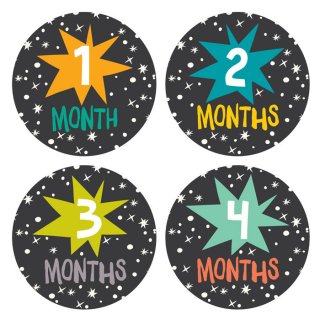  Monthly Baby Stickers Set マンスリーベビーステッカーSet Star Bright