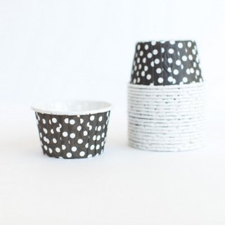 Treat Cups- Black Dot set of 20