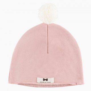  80% OFF SALE - Pom Pom Hat /// Powder Pink 