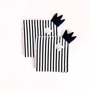 50% OFF SALE - Towel Teether with Crown Stripe