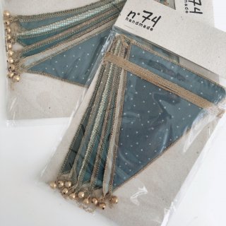 30% OFF SALE - Bunting Garland // Mix Blue M005 (Last1)