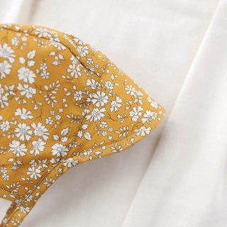  BRIMMED LINEN BONNET COTTON-LINED MADE WITH LIBERTY // Buttercup 