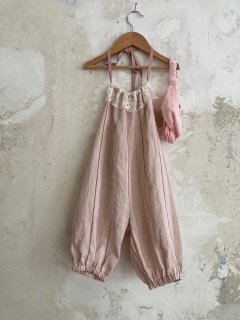  SALE 50%off // JUMPSUIT linen + lace