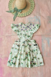  Tropical flower apron dress // 販売サイズ  2Y - 8Y