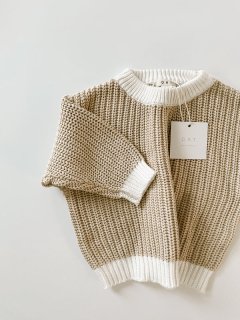  Two - Tone Chunky Sweater