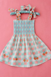  40% OFF SALE // Checkered skirt dress and hair clip 