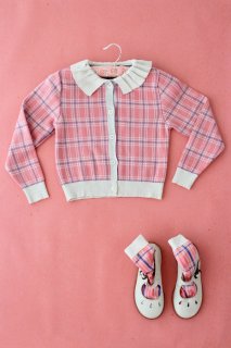  40% OFF SALE // Pink check cardigan