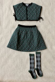  SET QUILTED TOP & SKIRT // Provencal print - pique // 販売サイズ  2Y-10Y