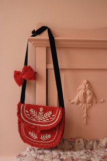  POUCH BAG + HAIR CLIP(adult size) // Red Velvet