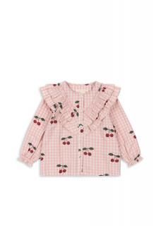  50% OFF / KIM FRILL BLOUSE // cherry 