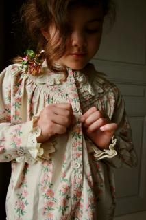  50 OFF / IRIS BLOUSE // Farandole stripes flowers print // 䥵  2Y-10Y