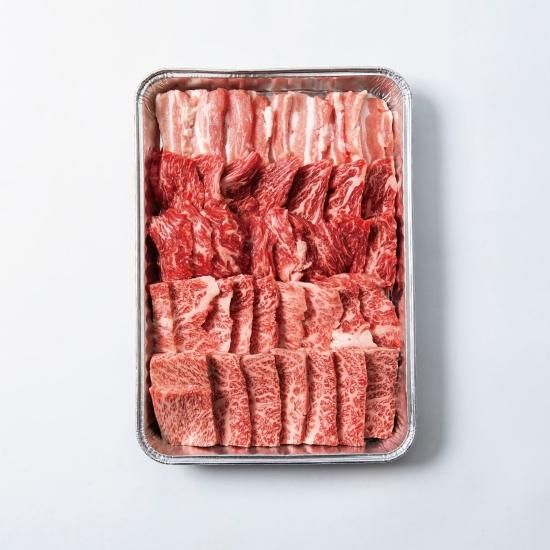 Nick厳選 国産牛&芳寿豚BBQセット4種盛り(800g) - Nick