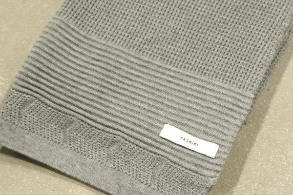 衝撃の激安コスパ・掘り出し物も YASHIKI | ヤシキ / Waffle Stole(GRAY) 通販サイト - 京都 小物