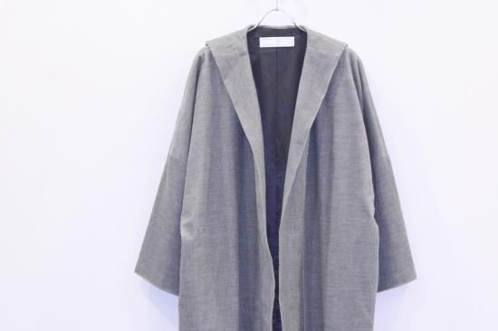 NATSUMI ZAMA 座間なつみ　リネン混　ノーカラージャケット　ゆったり Natsumi Zama |ナツミザマ Deluxe Seat Coat(GRAY)通販サイト - 京都