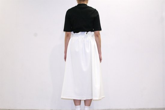 Natsumi Zama |ナツミザマ Gathered Stretch Skirt(OFF WHITE)通販 