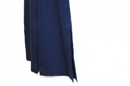 Natsumi Zama |ナツミザマ Herdmans Linen Slit Trousers(NAVY