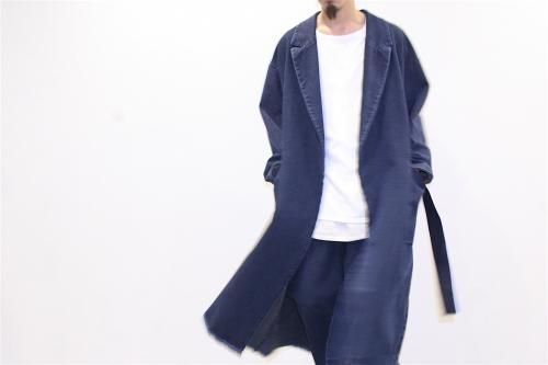 <img class='new_mark_img1' src='https://img.shop-pro.jp/img/new/icons47.gif' style='border:none;display:inline;margin:0px;padding:0px;width:auto;' />ATELIER BTON /SASICO CONCEAL COAT(INDIGO)