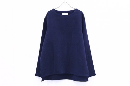 <img class='new_mark_img1' src='https://img.shop-pro.jp/img/new/icons47.gif' style='border:none;display:inline;margin:0px;padding:0px;width:auto;' />THEE / LINEN LONG SLEEVE TEE(NAVY)